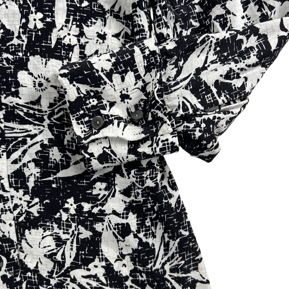 Evan Picone 100% Silk Women's Floral Boho Chic Button Up Shirt - Picture 8 of 14